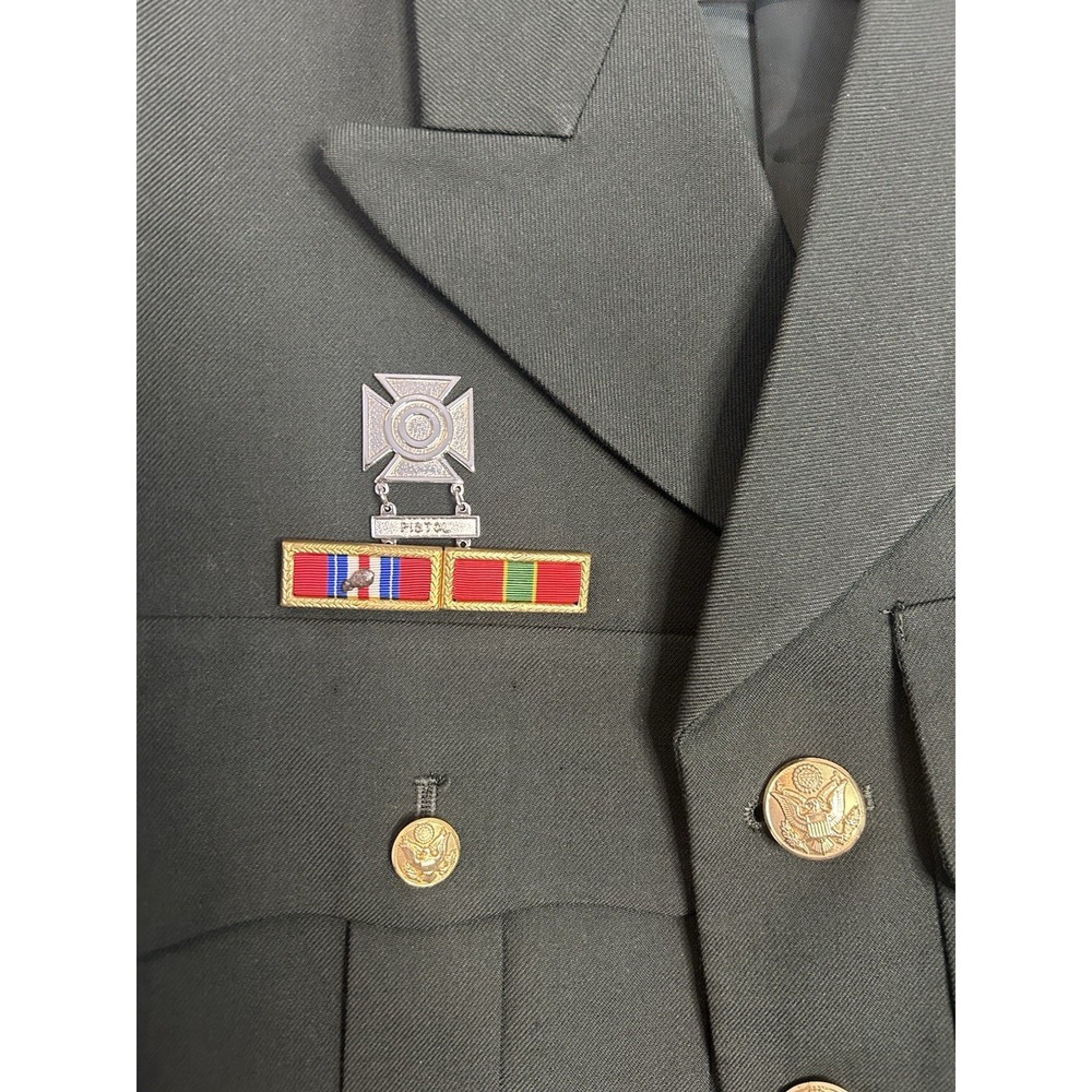 US Army Class A Dress Green Uniform Jacket 1st Infantry Big Red One 38XL - Picture 2 of 10